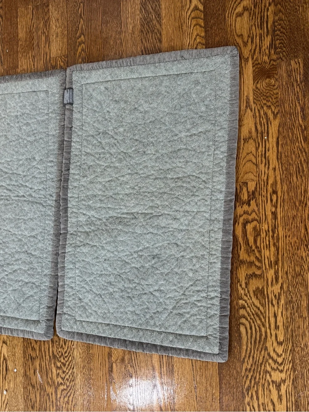 2 pc 39x19” Neutral Sisal Area Rugs with Gray Border - Home Accents